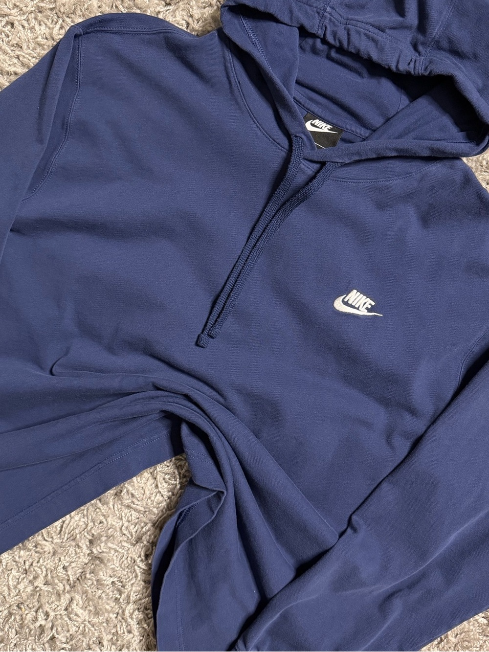 Nike Blue Shirt Hoodie
